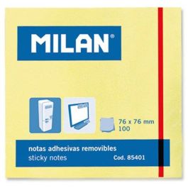 Milán Pack 100 notas adhesivas 76x76 mm amarillo claro Precio: 0.88999977. SKU: B12KZWMGTD