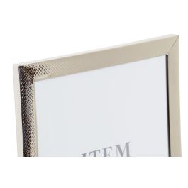 DKD Home Decor Marco de Fotos Tradicional Plateado 25 x 20 cm de Metal y Cristal