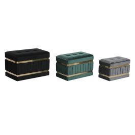 Descalzadora DKD Home Decor Negro Verde 40 x 43 x 70 cm Set de 3 Precio: 146.7900005. SKU: B17XT8NBF7