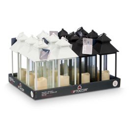 Farol Vela Led Plastico Grand Surtidos Col Giftdecor 13X34CM (12 Unidades) Farol Vela Led Plastico Grand Surtidos Col Giftdecor 13X34CM (12 Unidades)