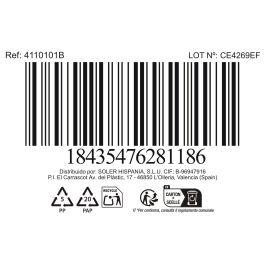 La Mediterranea Plato Llano Calobra Ø26.2 cm Azul (12 Unidades)