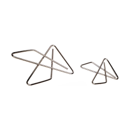 Q-connect Clips pajarita 65mm niquelados caja de 12 unidades