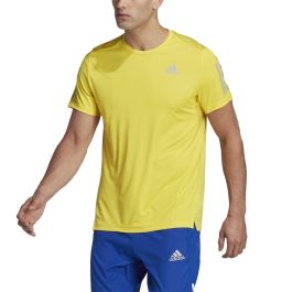 Camiseta de Manga Corta Hombre Adidas Amarillo M