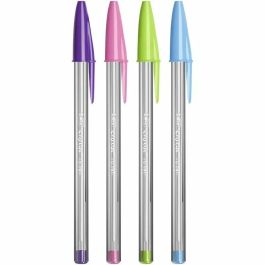 Set de Bolígrafos Bic Cristal Fun 921342 Multicolor 10 Piezas (10 Unidades)