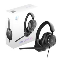 MSI Maestro 300 Auriculares Gaming Diadema, Alámbrico, Negro, para Juego