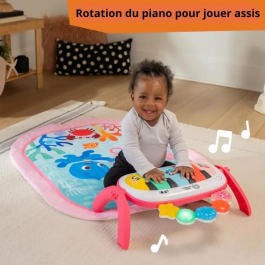 Baby Einstein Tapete de Juego 4 en 1 para Niña - BAB0074451174139 - Juguete de Piano, Juguetes Sensoriales Arch, Multilingüe