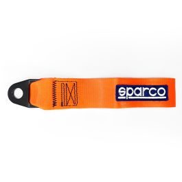 Sparco S01638ARF Cinta de Remolque Naranja de Longitud Fija | Correa de Alta Resistencia para Recuperación de Coche de Competición con Agujero 15mm Sparco S01638ARF Cinta de Remolque Naranja de Longitud Fija | Correa de Alta Resistencia para Recuperación de Coche de Competición con Agujero 15mm