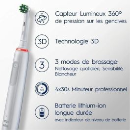 Oral-B 80719288 Cepillo de dientes eléctrico Pro 3 inalámbrico, blanco Oral-B 80719288 Cepillo de dientes eléctrico Pro 3 inalámbrico, blanco