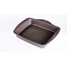 Pyrex Fuente Rectangular Asimetria Acero 30x24 cm - Antiadherente, Apto Horno 250°, Lavavajillas, Frigorífico y Congelador