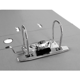 Liderpapel Archivador de palanca A4 Documenta forrado PVC con Rado lomo 75mm gris compresor metálico