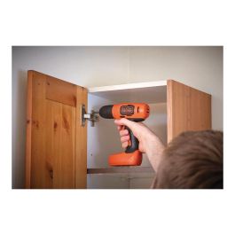 Black+Decker Taladro atornillador ultra compacto 7,2V BDCD8-QW - 10mm portabrocas, 400rpm, luz LED