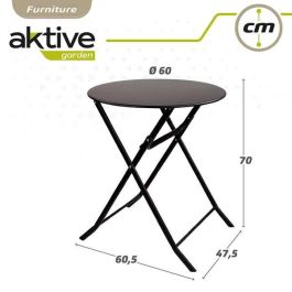Mesa redonda plegable de metal aktive 60x70 cm Mesa redonda plegable de metal aktive 60x70 cm