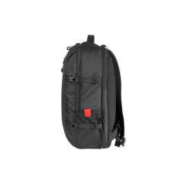 GENESIS Pallad 410 Mochila para Portátil 15.6" Universal, Impermeable, Poliéster 1680D, Senderismo Urbano Negro