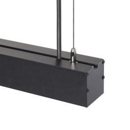 Philips 1916-NSLNL1200MM-P-WW Luminaria Lineal LED 120cm 40W 3233lm 2700K Blanco Cálido IP40 Negro Suspendida