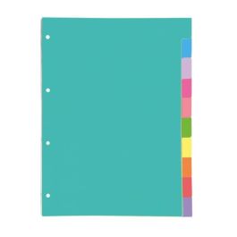 Separadores Oxford Cartulina Strongline A4 10 Pestañas 4 Taladros (10 Colores) Precio: 5.89999993. SKU: B174G54GPZ