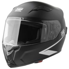OMP OMPSC0-0616-A01-170-M Casco de Karting Cerrado Circuit Evo2 Negro Mate Talla M Homologado ECE 22.05, Termoplástico con 5 Respiraderos