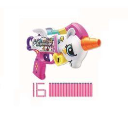 Pistola x-shot blastercorn unicornio, incluye 16 dardos