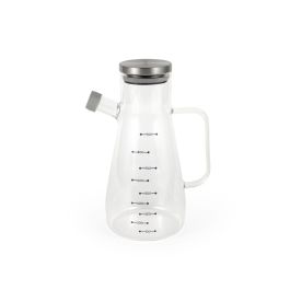 La Mediterran Aceitera Borosilicato con Tapa de Acero Inoxidable 900 ml (16 x 10.8 x 22.2 cm) (12 Unidades)