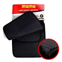 Set de Alfombrillas para Coche MOMO MOMLCM015BW Blanco/Negro 4 uds