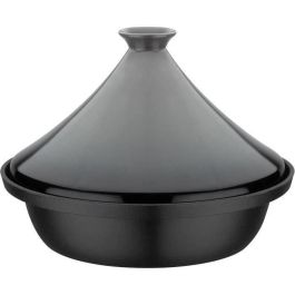 Tajín de hierro fundido macizo - GSW - 30 x 22 cm - Tapa de cerámica - Inducción - Gris Tajín de hierro fundido macizo - GSW - 30 x 22 cm - Tapa de cerámica - Inducción - Gris