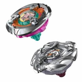 Hasbro HASG1686ES0 - Beyblade X Pack Doble: Gill Shark 4-70O y Pearl Tiger 3-60U, Trompos de Combate para 8+ Años