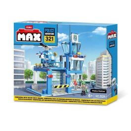 Zuru ZUR4894680033122 Set de Construcción Comisaría Mediana 321 Piezas con Helipuerto