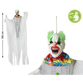 Payaso Colgante Halloween 180 cm con Ropa Blanca y Cara Monstruosa para Decoración Aterradora Precio: 12.50000059. SKU: B15HA5A6TT