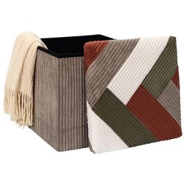 Caja-Puf Plegable Scott Patchw Home Deco Factory