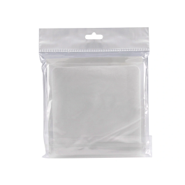 Q-connect Sobre para CD/DVD Polipropileno Transparente con Cierre Velcro Bolsa 5 Unidades