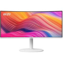 MSI Modern MD342CQPW Pantalla 34" UltraWide Quad HD 3440x1440 Pixeles, Curva, 1500R, 120Hz, 1ms, Blanco, 9S6-3PC59H-012