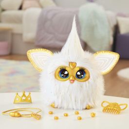 Hasbro Furby Golden Glow peluche que brilla en la oscuridad activado por voz juguetes interactivos a partir de 6 años HASG1938FA0