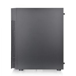 Thermaltake View 200 TG ARGB Caja PC Midi Tower Negra, Panel de Cristal Templado, Iluminación ARGB, 3 Ventiladores 120mm Frontales Preinstalados