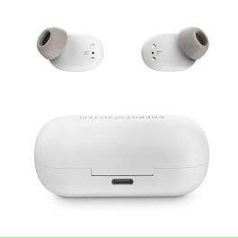 Energy Sistem 451838 Auriculares True Wireless Urban 3 Bluetooth 5.1, 25h Autonomía Total, Carga Inalámbrica Qi, Micrófono, Blanco