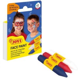 Jovi Maquillaje Estuche 3 Barras Adventure Blanco Rojo Azul para Fiesta Carnaval Halloween Pieles Infantiles Testado Dermatológicamente Precio: 1.68999974. SKU: B1AQZZ3ZA5