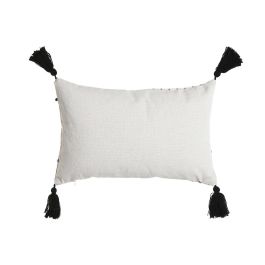 Cojin Shabby DKD Home Decor Blanco Negro 15 x 30 x 50 cm