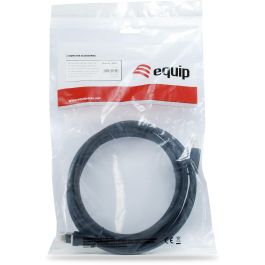 EQUIP 608057 Cable de Red Cat8.1 S/FTP 2xRJ45 0.50m Negro LSZH