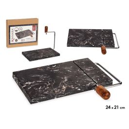Kinvara Tabla Cortar Queso Marmol Negro Madera Acacia Metal 21x2.5x24 cm (Set de 8) Precio: 58.94999968. SKU: S3610183