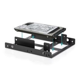 Digitus Mounting KIT: Dual SSD/HDD 2.5 -> 3.5 BAY Incl. Mounting Frame, Metal Black, Screws Digitus Mounting KIT: Dual SSD/HDD 2.5 -> 3.5 BAY Incl. Mounting Frame, Metal Black, Screws