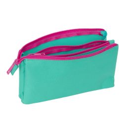 Bolso Escolar Portatodo Safta Triple Nait Nait Verde Mint 120x220x30 mm