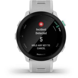 Garmin Forerunner 55 Reloj GPS Blanco con Monitor de Frecuencia Cardíaca para Correr y Natación