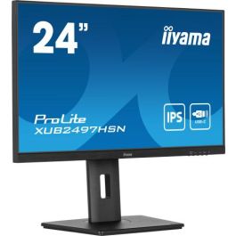 iiyama XUB2497HSN-B2 Monitor ProLite 23.8" FHD IPS 1ms 100Hz HDMI DP USB-Hub Speaker Pivot Negro