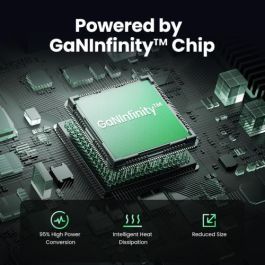 UGREEN Cargador Nexode S 100W 4 Puertos GaN Rápido Gris 35043 para Portátil, Teléfono Móvil, Tabletas