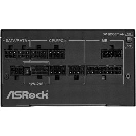 ASRock PG-750G Fuente de Alimentación 750W 80 PLUS Gold, 135mm, Modular, PCI-E 5.1 (12+4pin)x1, PCI-E (6+2 pin)x3, SATA (5 pin)x9 - 90-UXP075-GFEAAB