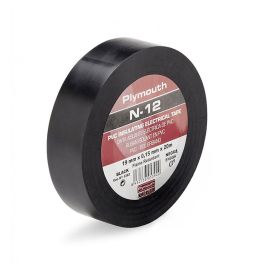 Nuñez-Plymouth Cinta Aislante Eléctrica PVC Negra Alta Adhesión 25 mm x 0.15 mm x 20 m Precio: 2.78999985. SKU: B1AG45QKQA