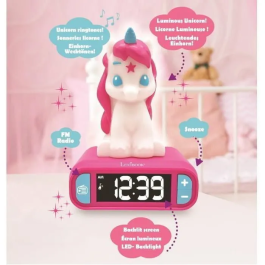 Lexibook Unicorn Despertador Infantil con Sonidos, Diseño Spiderman, Pantalla LCD con Luz Temporal