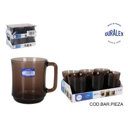Duralex Mug Apilable Lys, Taza de Vidrio de 31 cl (310 ml), Diámetro 10 cm, Color Crema (12 Unidades)