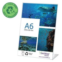 Expositor Sobremesa A.2000 En Forma De L A6 Vertical Flexible Cristal Pack De 10 Precio: 15.49999957. SKU: B1E5KT85BT