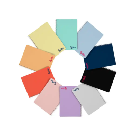 Liderpapel Cuaderno Espiral A5 Wonder Tapa Plástico 80 Hojas 90gr Liso Colores Surtidos