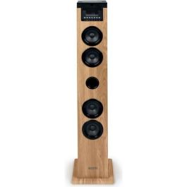 Thomson THO1720571001858 Altavoz Torre Bluetooth, CD, USB, SD, Radio FM, 60W, Mando a Distancia, Negro/Madera Thomson THO1720571001858 Altavoz Torre Bluetooth, CD, USB, SD, Radio FM, 60W, Mando a Distancia, Negro/Madera