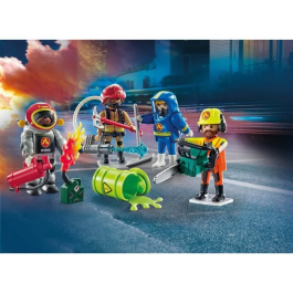 Playmobil Bomberos Action Heroes 71468 My Figures Figuras Creativas para Niños +5 Años